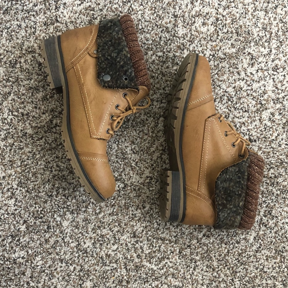 Brown Sweater Boots
